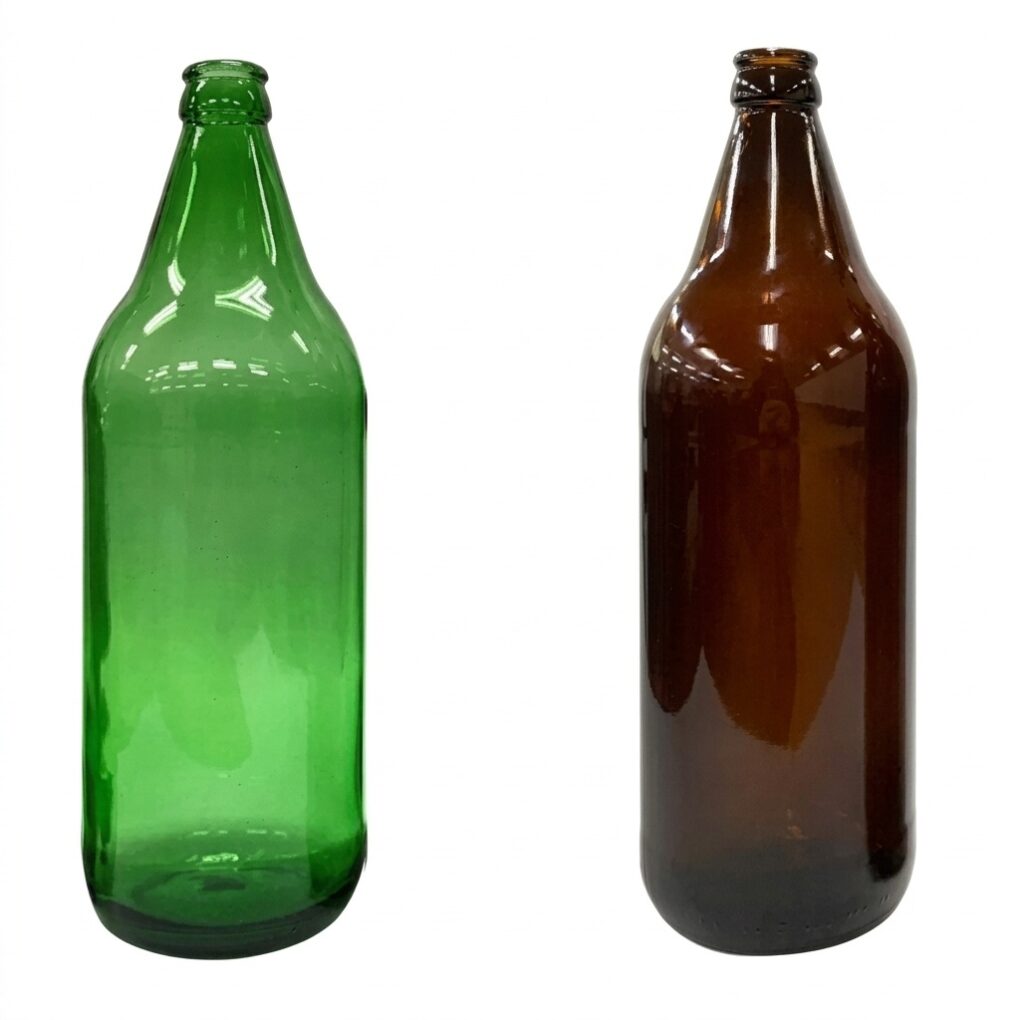 Large glass bottle
