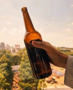 glass bottle